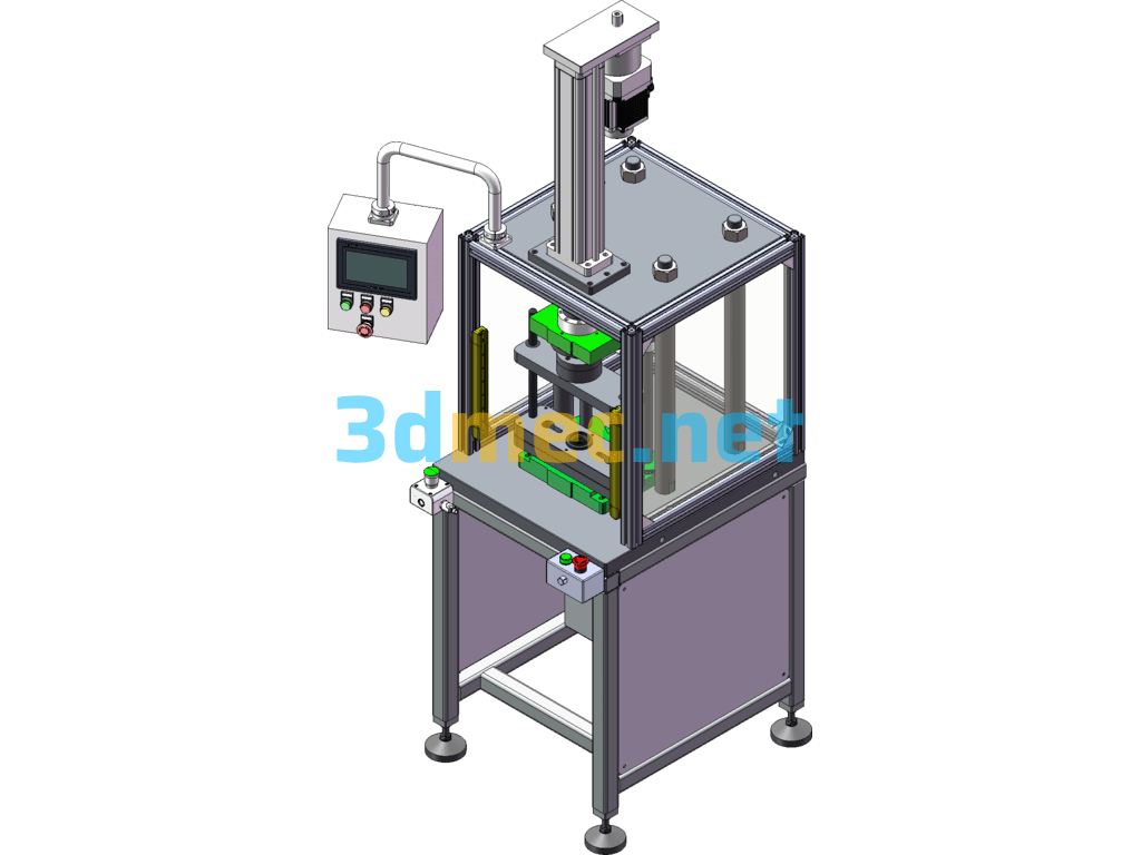 BB Cover Servo Press - 3D Model SolidWorks Free Download