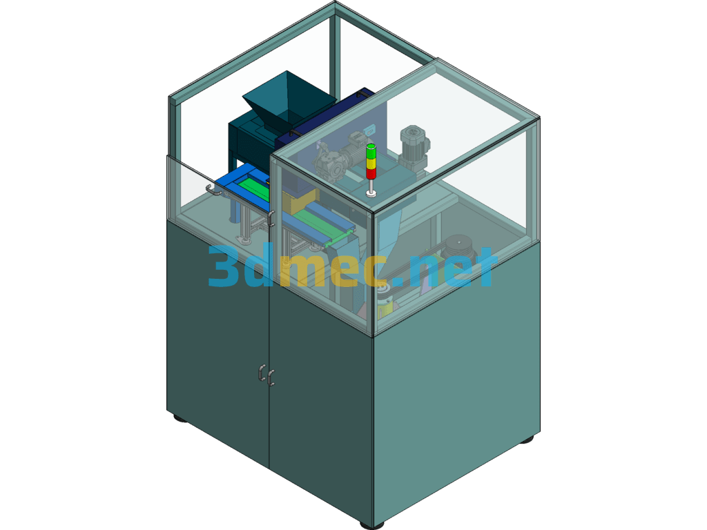 Coal Crushing And Reducing Machine - 3D Model SolidWorks Free Download