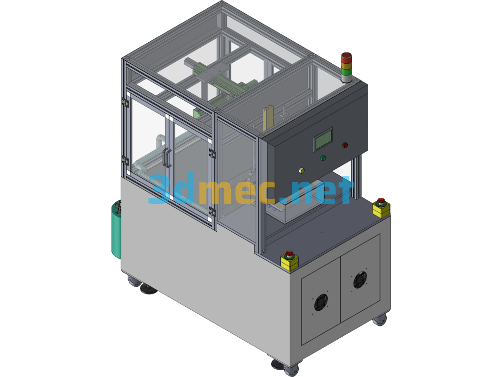 Automatic Inkjet Machine - 3D Model SolidWorks Free Download