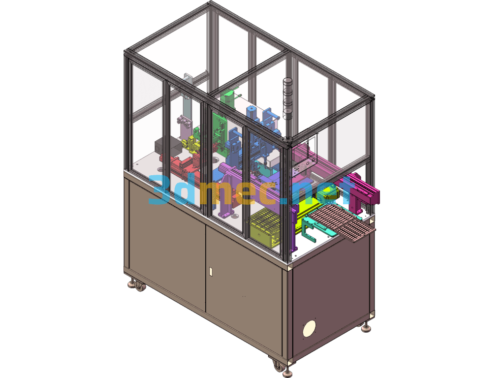 Solar Panel Automatic Wire Cutting And Welding Machine SW2016 Including Parameters - 3D Model SolidWorks Free Download