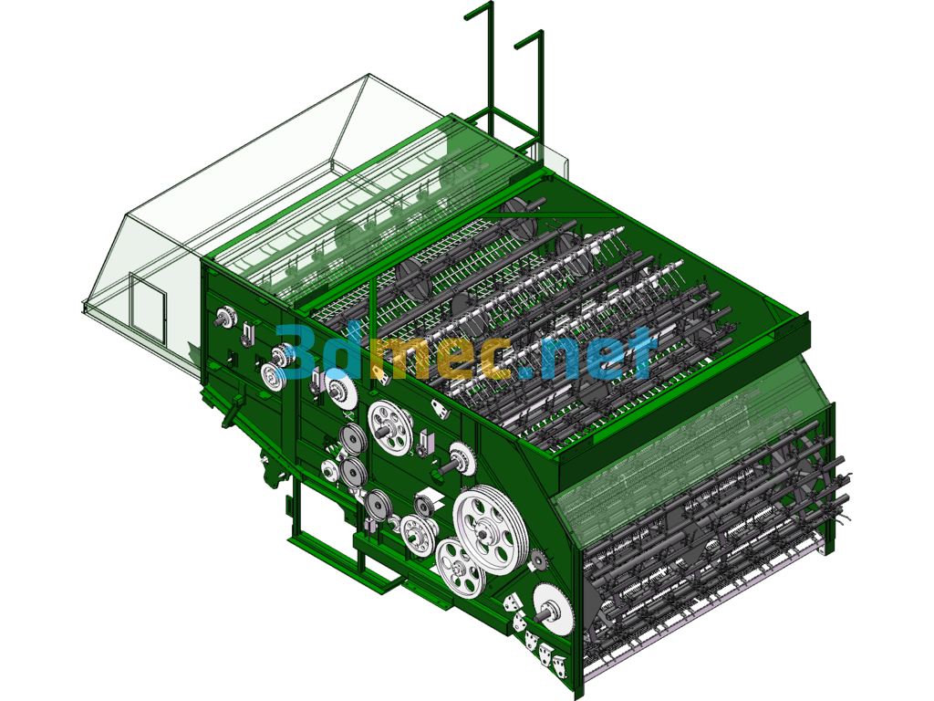 Peanut Harvester Body - 3D Model SolidWorks Free Download