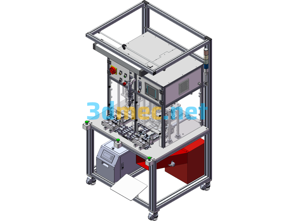 Auto Parts Screw Height Measuring Equipment - 3D Model SolidWorks Free Download