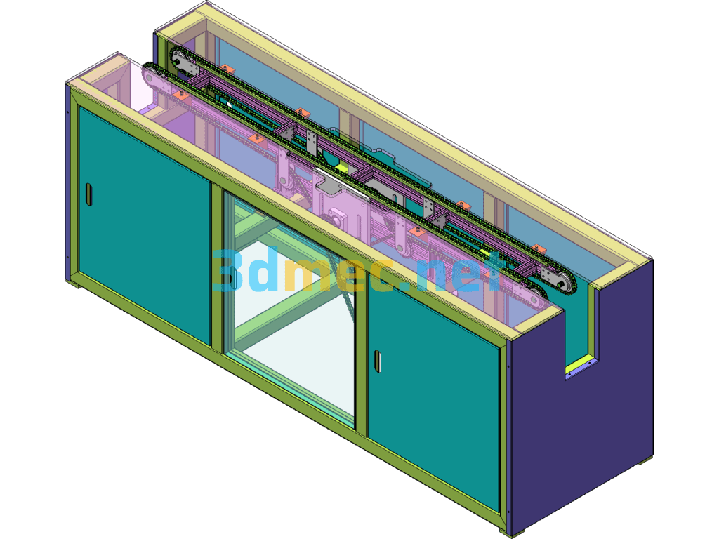 Walking Chain Line - 3D Model SolidWorks Free Download