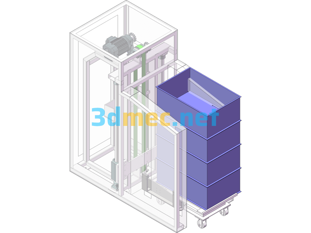 Pallet Lifting Device - 3D Model SolidWorks Free Download