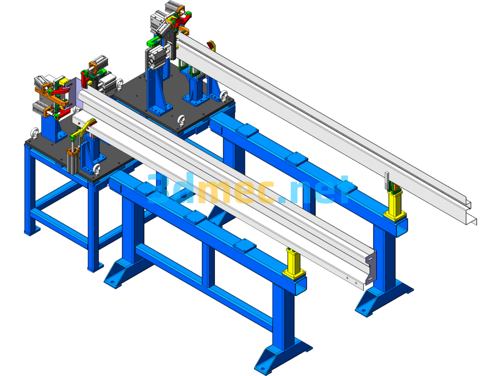 Runfa Fixture A Robot Welding Fixture Tooling Detailed Drawing - 3D Model SolidWorks Free Download