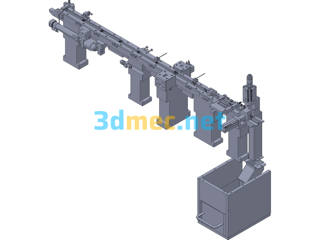 Non-Standard Small Switch Automatic Assembly Machine - 3D Model ProE Free Download