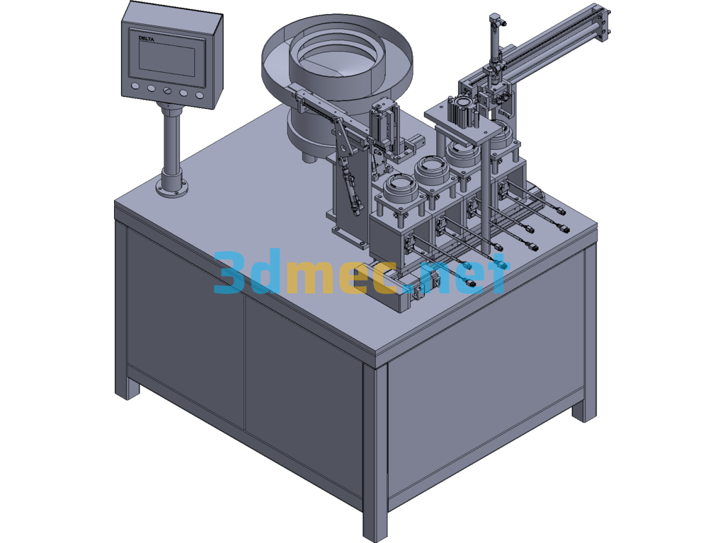 Arc Foot Automatic Assembly Machine - 3D Model Exported Free Download