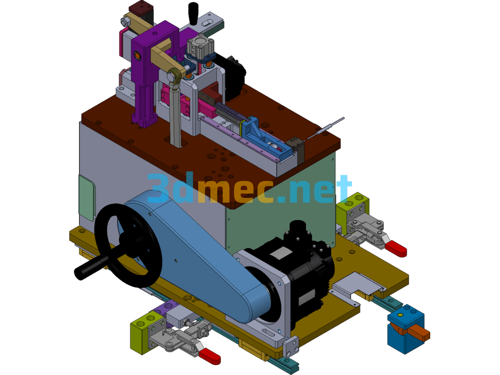 Conjugate Cam Pin Module (Non-Standard Automation Industry) - 3D Model Exported Free Download