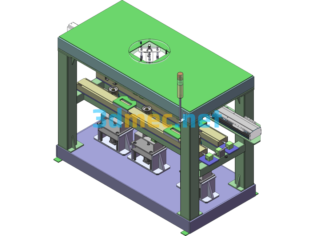 Non-Standard Assembly Welding Machine (Welding Machine Structure + Transplanting Mechanism + Lifting Mechanism) - 3D Model SolidWorks Free Download