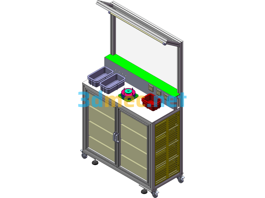 Lock-Up Clutch Assembly Bench - 3D Model SolidWorks Free Download