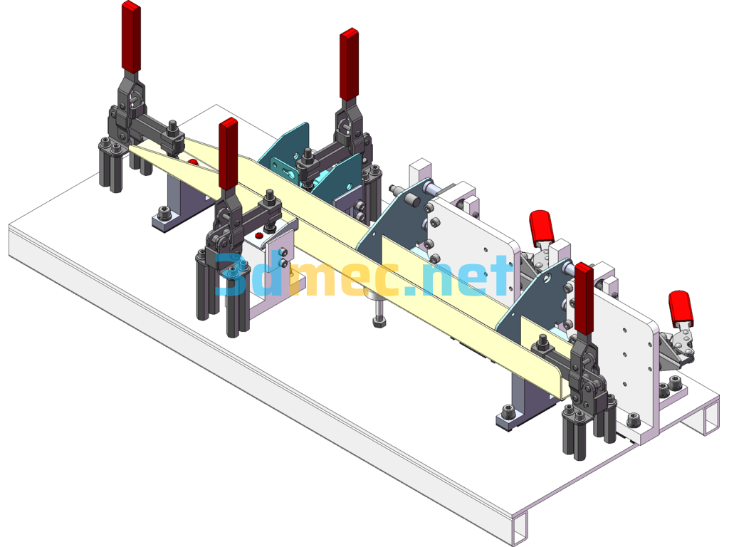 Welding Tool Back Frame Reinforcement Right (Japan Palem Wuxi Factory) - 3D Model SolidWorks Free Download