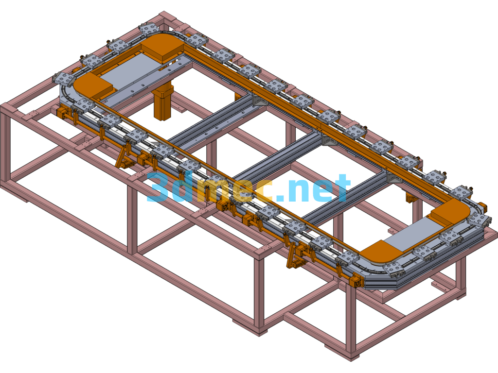 Circular Guide Rails Can Be Assembled Into Conveyors - 3D Model SolidWorks Free Download