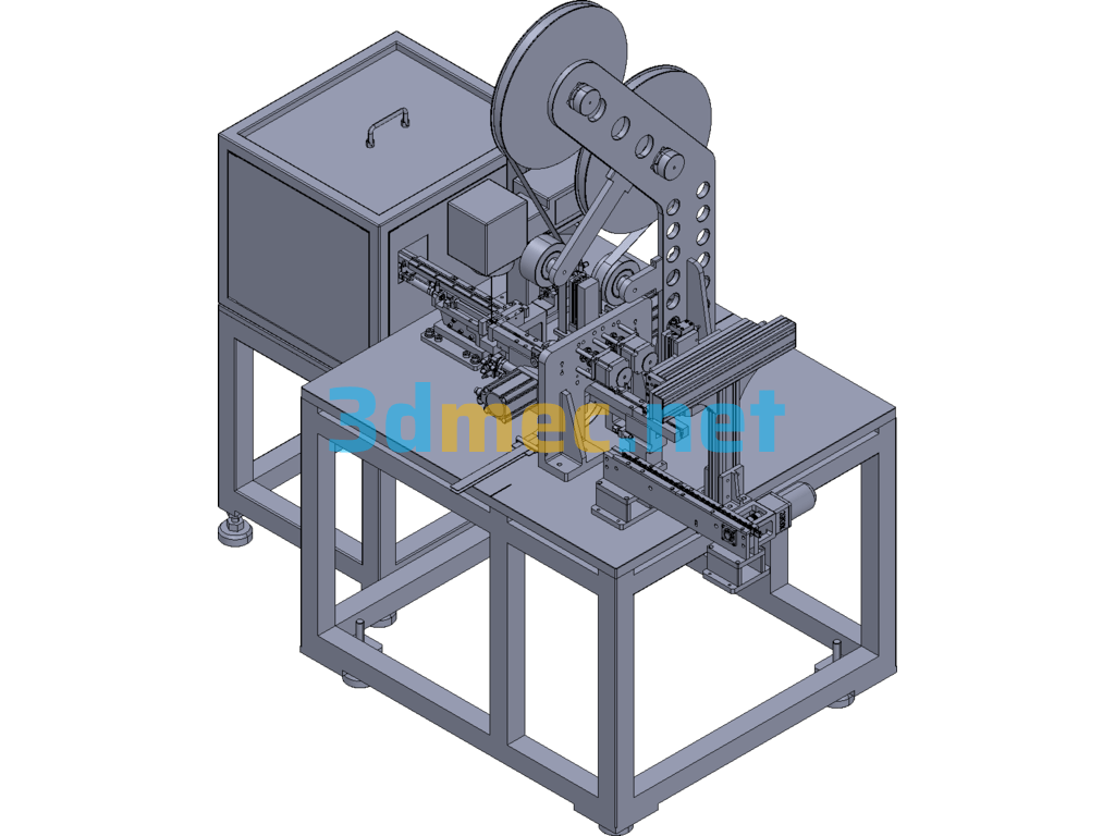 Automatic Machine (E) AH52 Bottom Shell Moisture Absorbent Pad Automation Equipment - 3D Model ProE Free Download