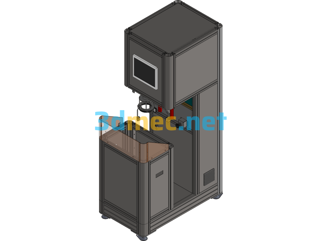 Online Visual Inspection System For Bottled Beverages, Etc. - 3D Model SolidWorks Free Download