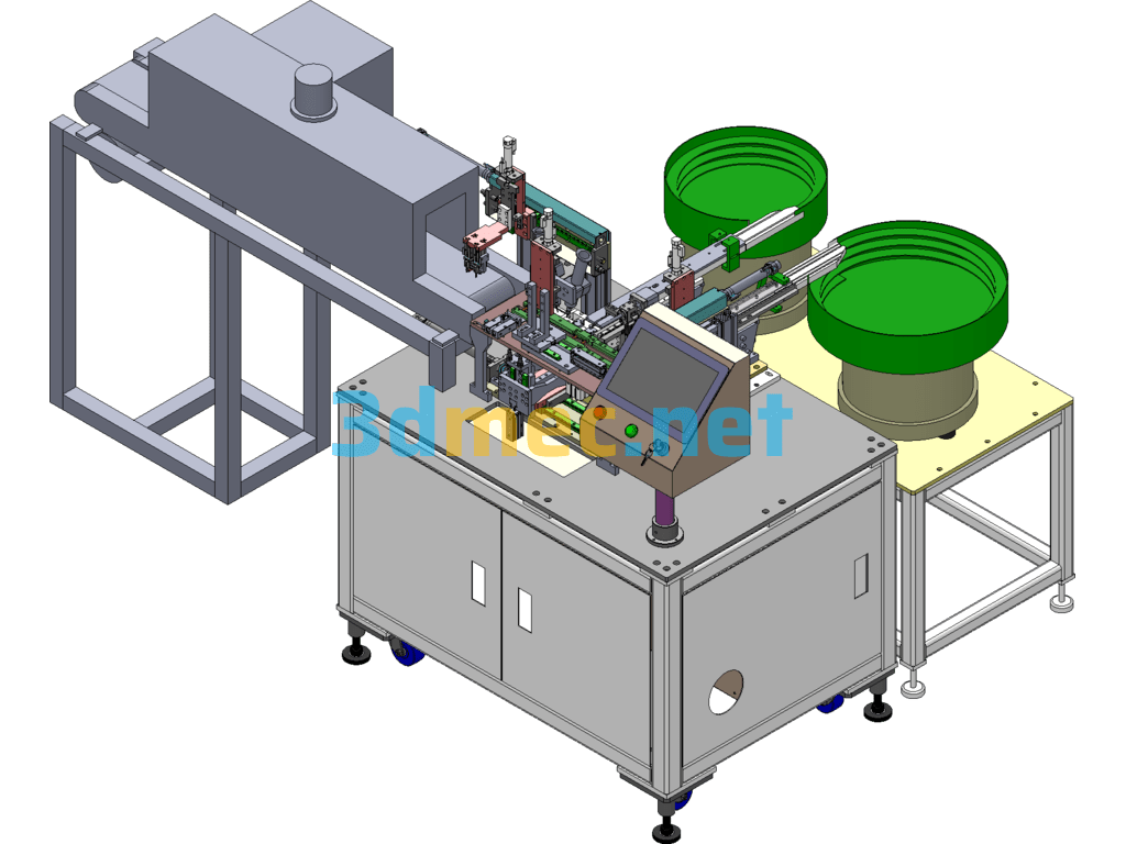 Non-Standard Automatic Inductor Assembly Machine 3D Model + Engineering Drawing + BOM Table - 3D Model SolidWorks Free Download