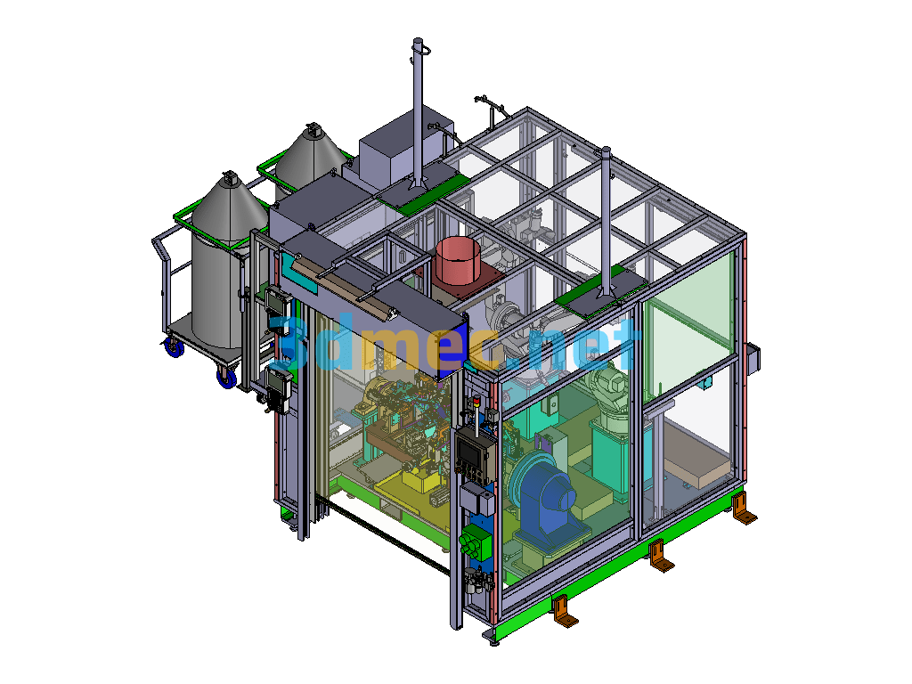 A Complete Set Of Automotive Welding Fixtures (Has Been Widely Used) - 3D Model SolidWorks Free Download