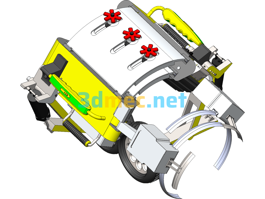 New Branch Trimmer 3D Model + Ppt Description - 3D Model SolidWorks Free Download