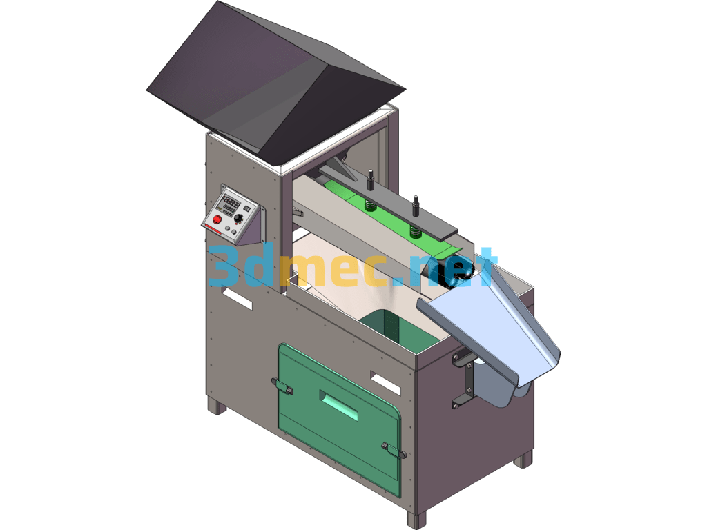 Fully Automatic Red Date Pitting Machine (First Prize, Real Object Has Been Built) 3D Model + PPT + Video - 3D Model SolidWorks Free Download