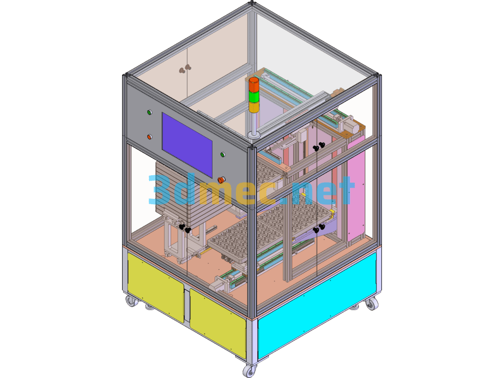 Automatic Code Scanning Equipment - 3D Model SolidWorks Free Download