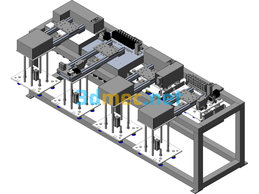 Bottle Packing Fixture Switching Mechanism - 3D Model SolidWorks Free Download