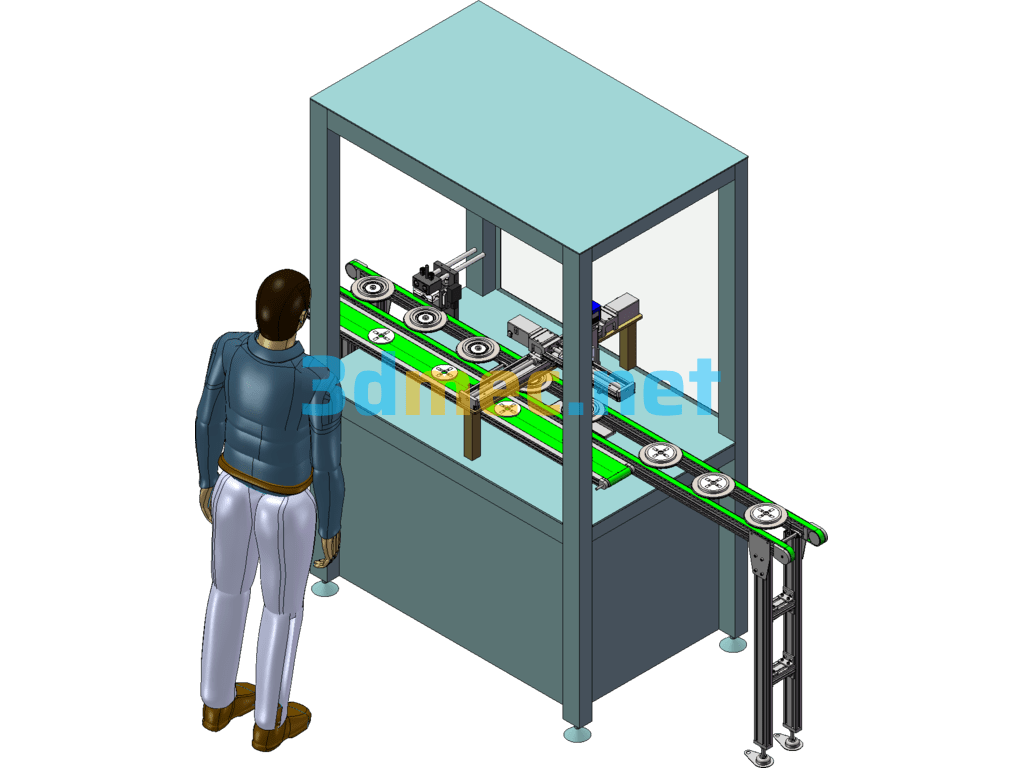 Guide Wheel Assembly Platform Automobile Guide Wheel Assembly Automation Equipment - 3D Model SolidWorks Free Download