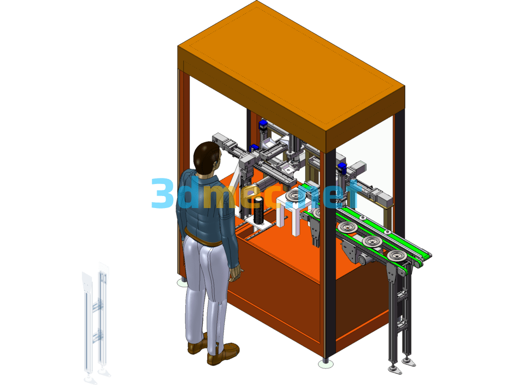 Automobile Guide Wheel Assembly Machine Guide Wheel Assembly Table Model - 3D Model SolidWorks Free Download