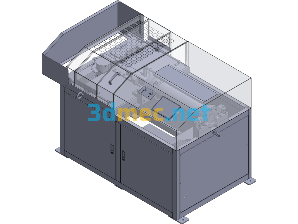 Program-Controlled Steel Bar Positive And Negative Bending Test Machine - 3D Model Exported Free Download