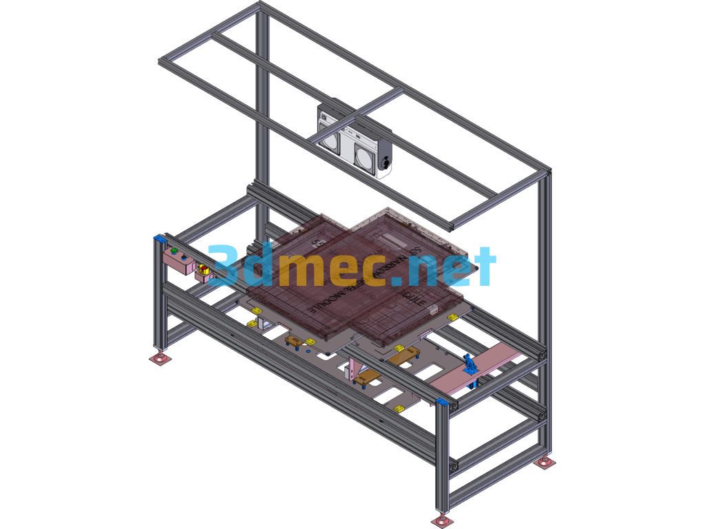 Module Automatic Locking Bolt (Partial) Bottom Mechanism Only - 3D Model SolidWorks Free Download