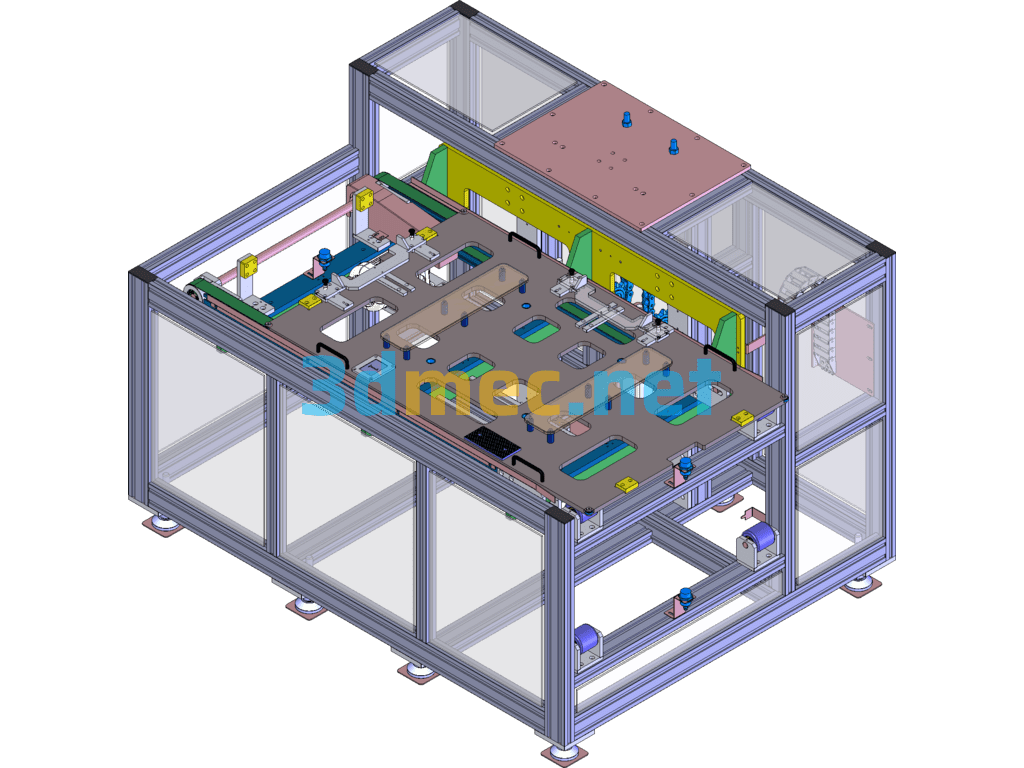 Module Automatic Locking Bolt (Lifting Tray Part) - 3D Model SolidWorks Free Download