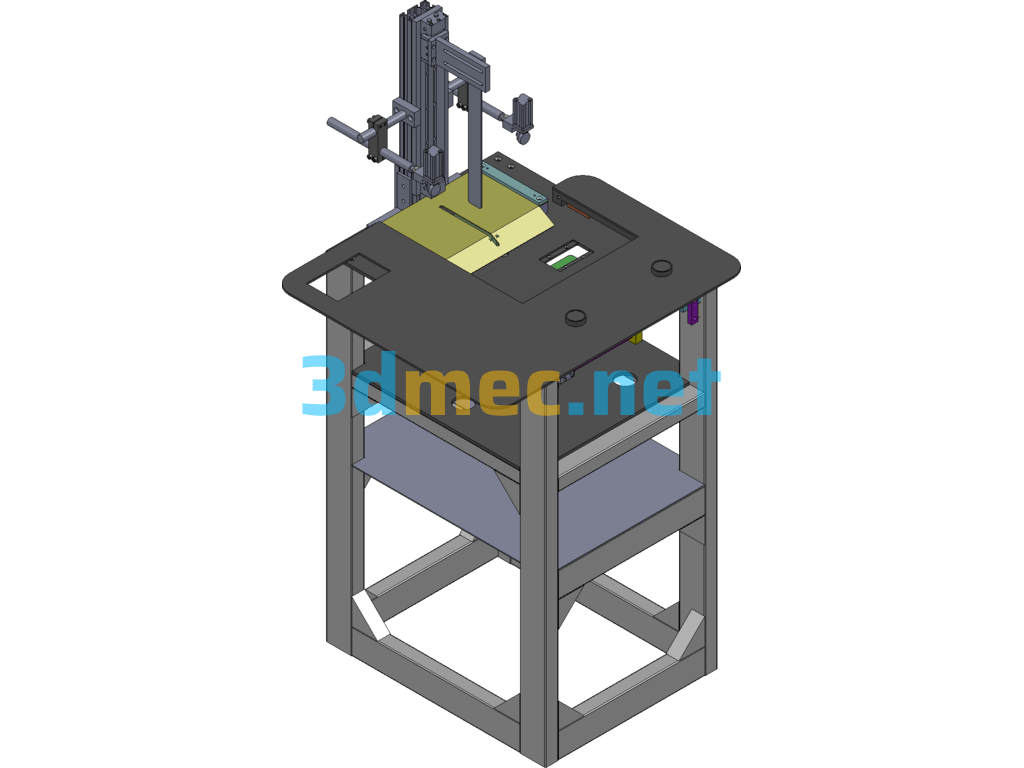 Facial Mask Machine Facial Mask Laminating Machine - 3D Model SolidWorks Free Download