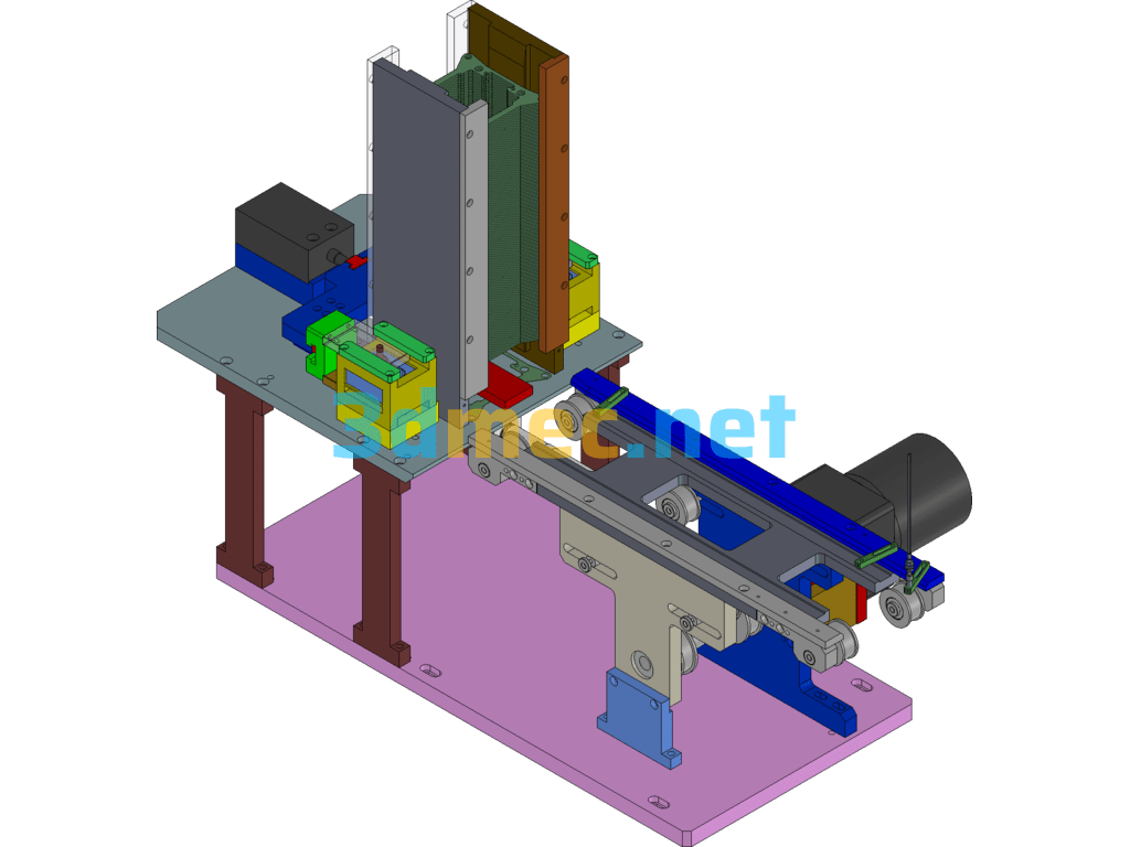 Clip-Type Workpiece Feeding Mechanism - 3D Model SolidWorks Free Download