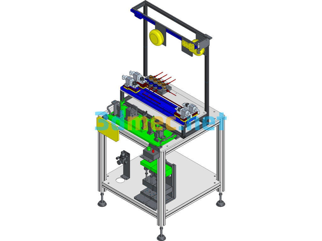 Electroacoustic Component Assembly Unit Equipment - 3D Model SolidWorks Free Download