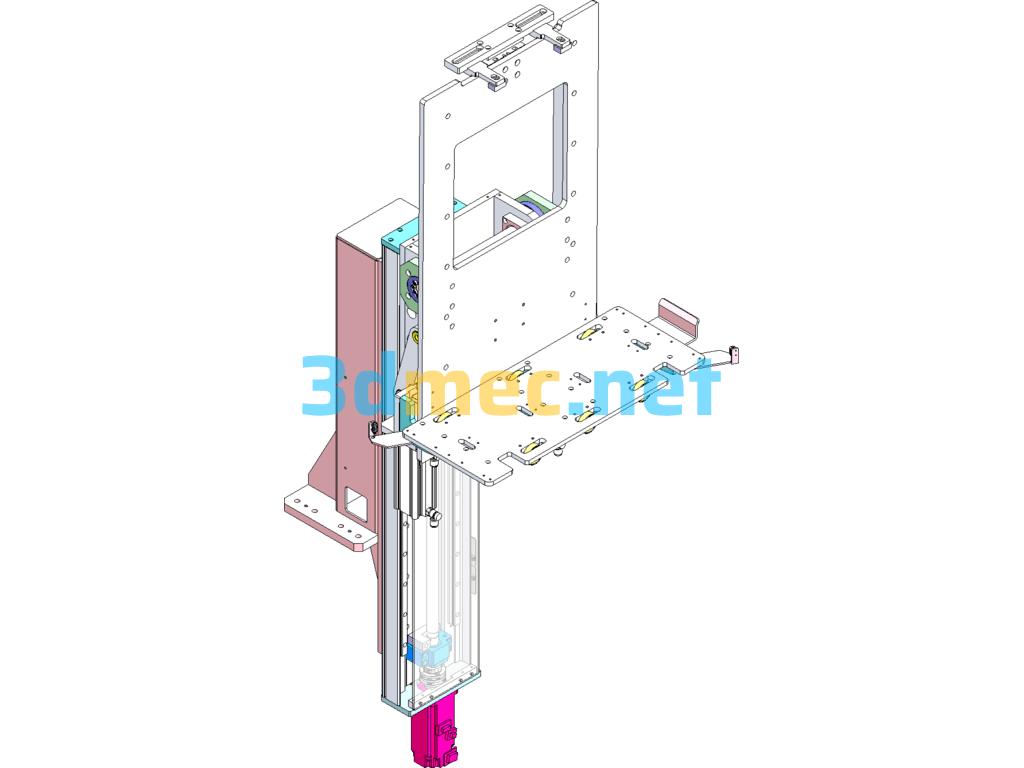 A Lifting And Flipping Mechanism - 3D Model SolidWorks Free Download