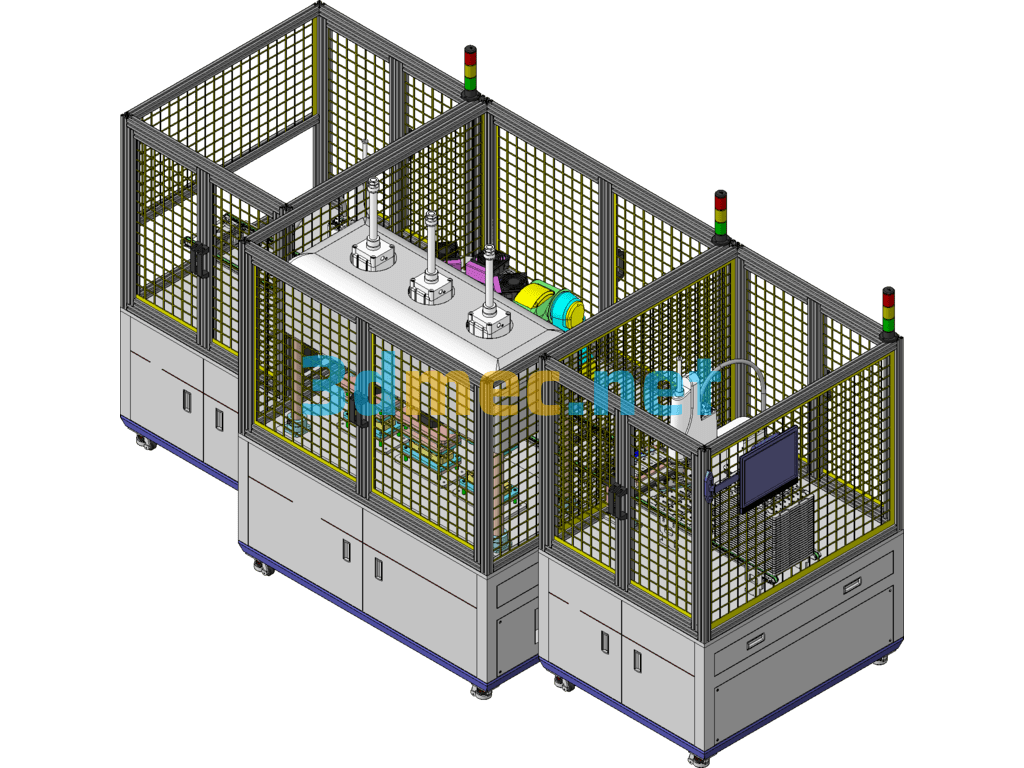 Iron Shell Hot Pressing Equipment Iron Shell Hot Shaping Machine - 3D Model SolidWorks Free Download