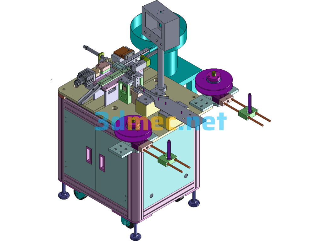 Z-BA1-003AB30XDIP 2P Automatic Machine - 3D Model SolidWorks Free Download