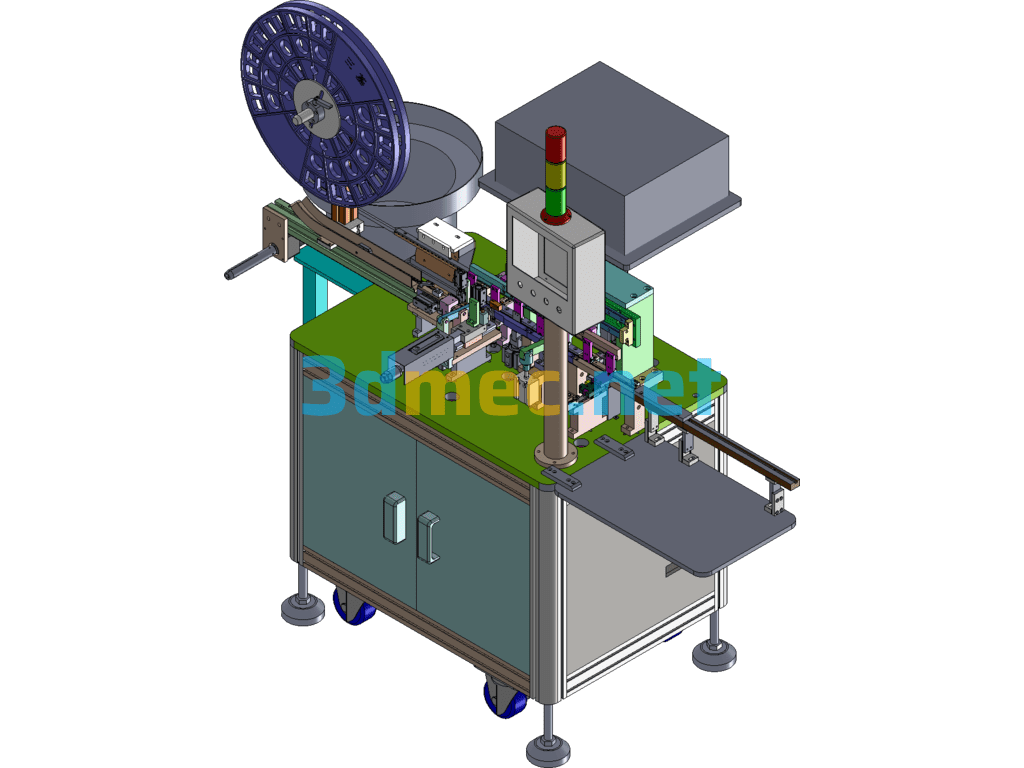 Automatic MICRO USB Assembly Machine, UR1-069 Automatic Assembly Machine - 3D Model SolidWorks Free Download