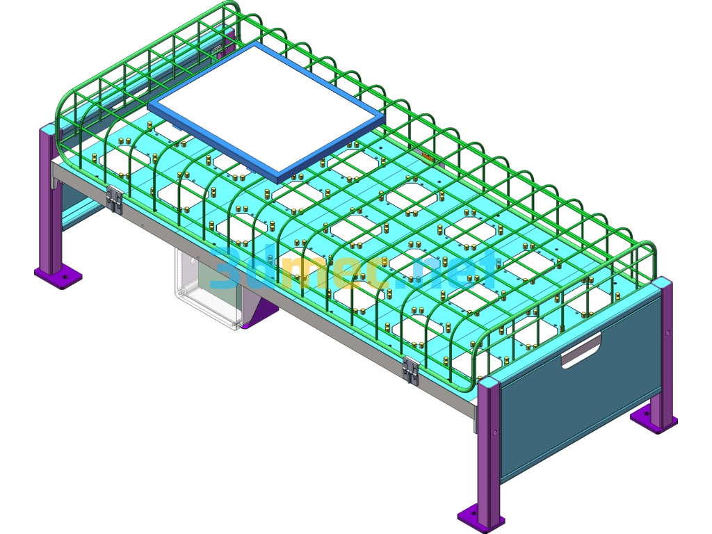 An IoT Smart Test Block Rack 3D Model + Engineering Drawing + BOM List - 3D Model SolidWorks Free Download