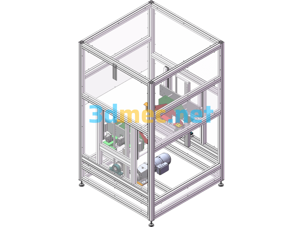 Automatic Lifting Machine - 3D Model SolidWorks Free Download