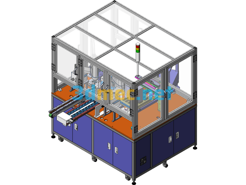 A Hook Assembly Equipment Diagram - 3D Model SolidWorks Free Download