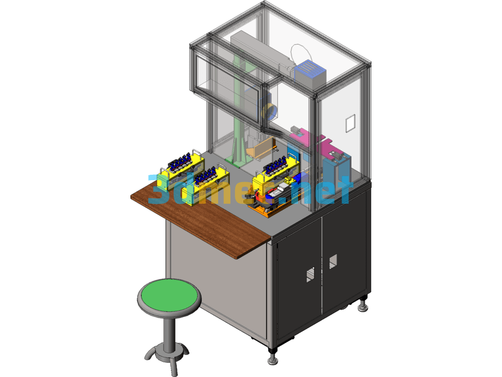 Cato Automatic Marking Machine - 3D Model SolidWorks Free Download