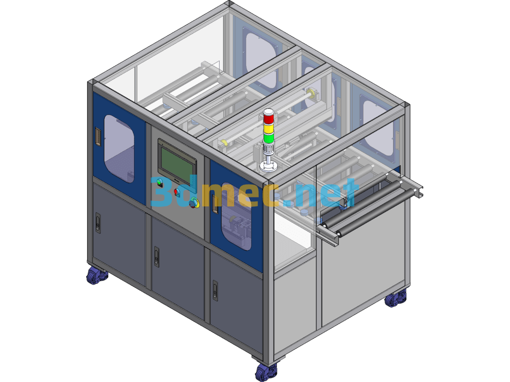 Automatic Side Screw Driving Equipment - 3D Model SolidWorks Free Download