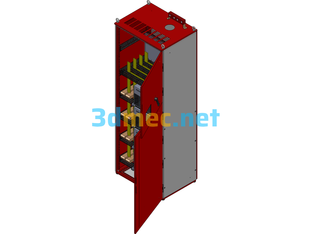 Low Voltage Distribution Cabinet - 3D Model SolidWorks Free Download