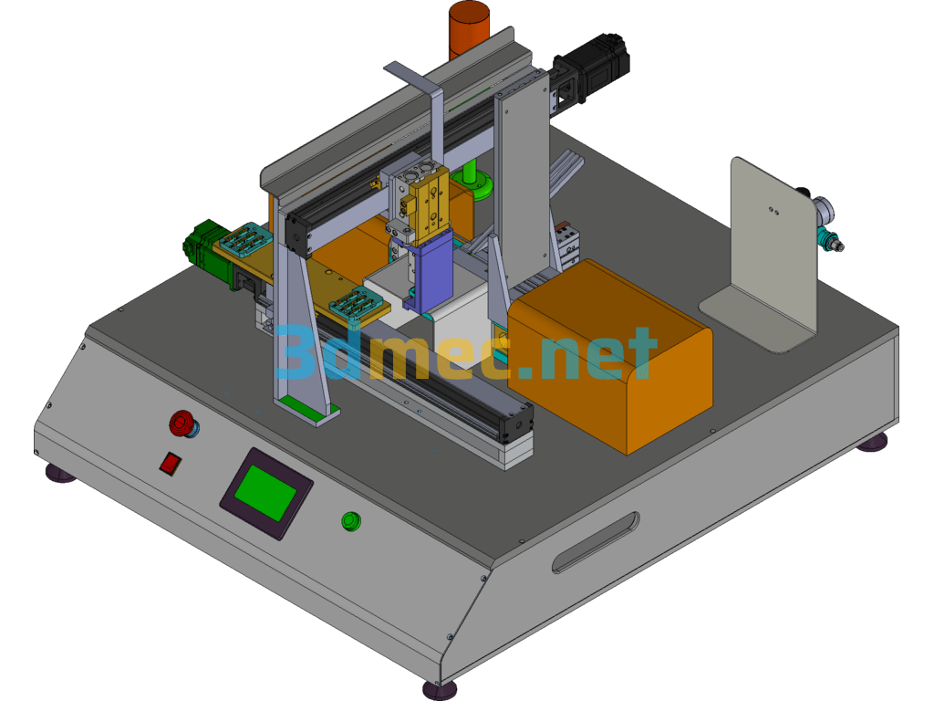 Product Push Assembly Equipment - 3D Model Creo.Parametric Free Download