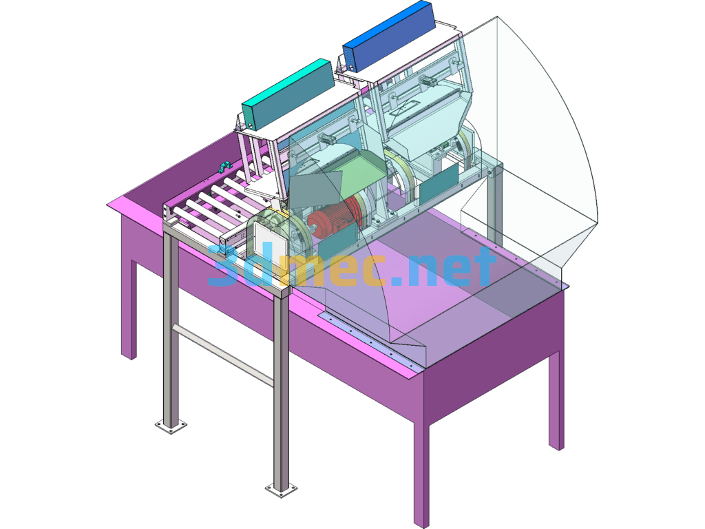 Automatic Dumper 3D Drawing + Engineering Drawing + BOM Mark - 3D Model SolidWorks Free Download