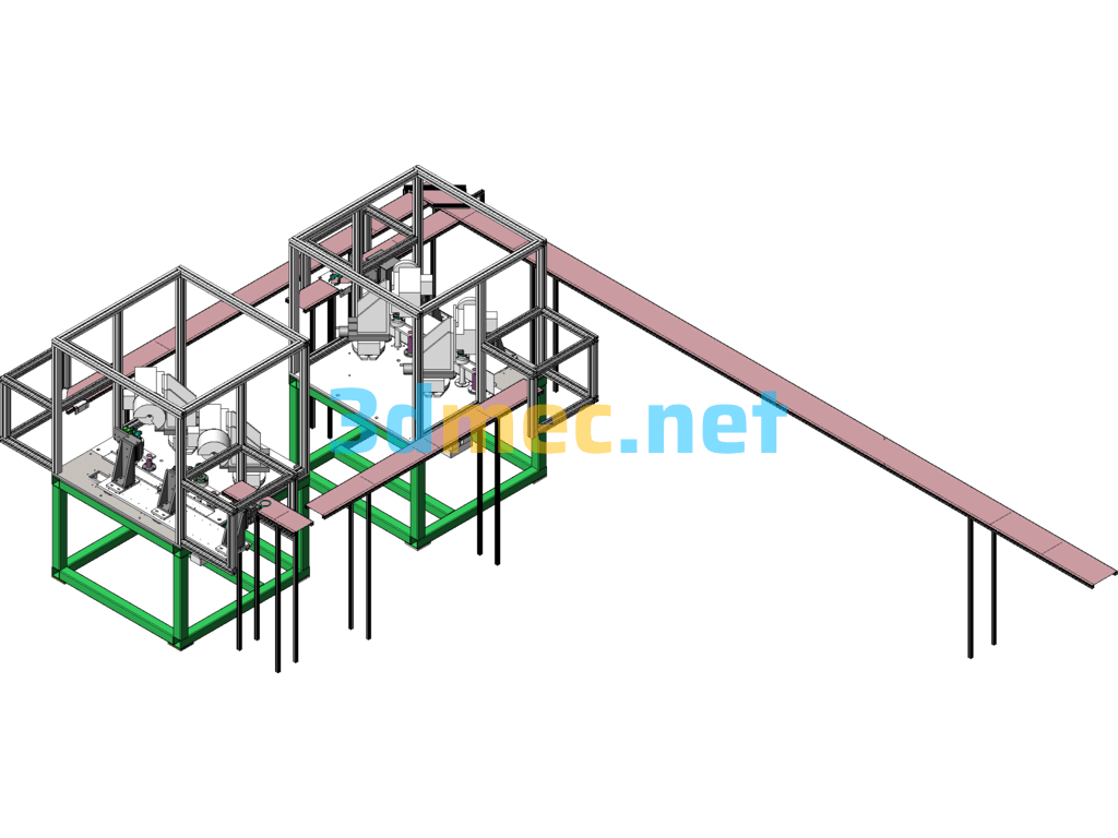 Powder Metallurgy Deburring Machine - 3D Model SolidWorks Free Download