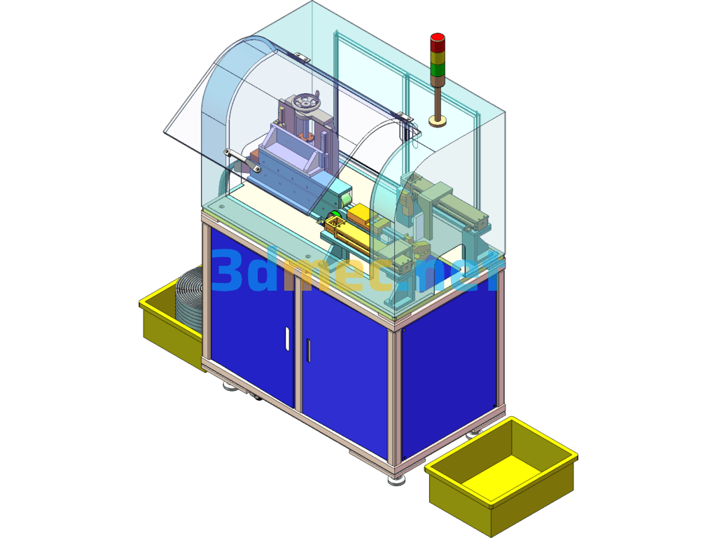 Wire Feeding Laser Engraving Machine - 3D Model SolidWorks Free Download