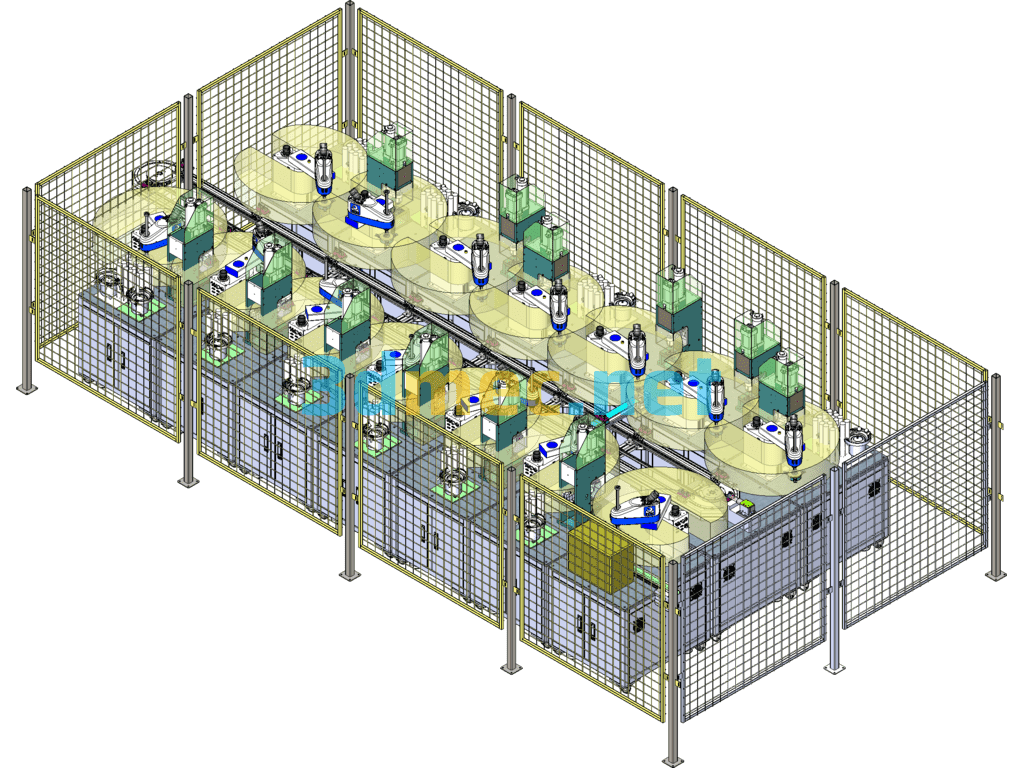 Relay Automatic Assembly Line - 3D Model SolidWorks Free Download