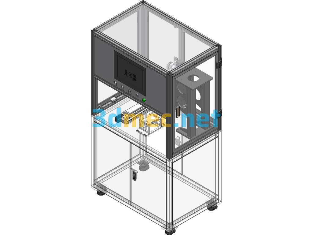 Mobile Phone Size Detection Equipment - 3D Model SolidWorks Free Download