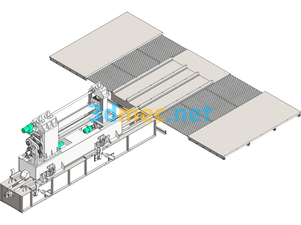 Slitting Machine - 3D Model SolidWorks Free Download