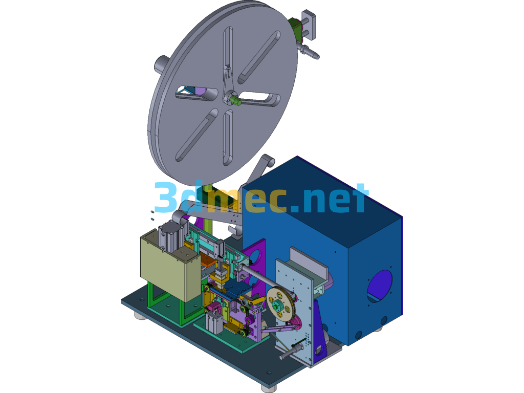 Yellow Tape Equipment For Iron Shell - 3D Model Exported Free Download